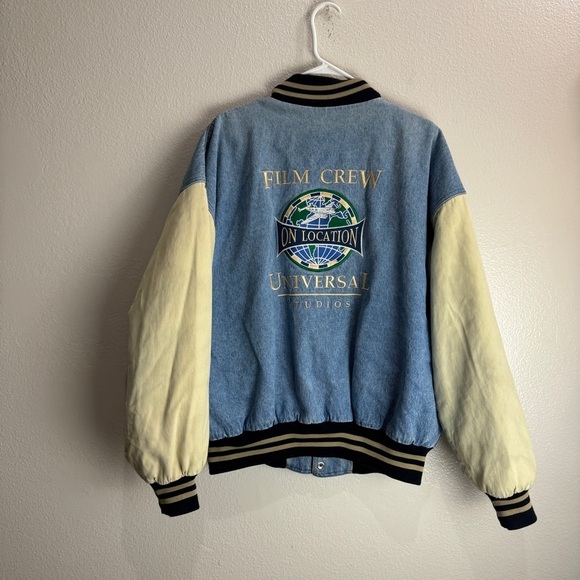 Other - Universal Studios Vintage Film Crew On Location Denim Varsity Size XL